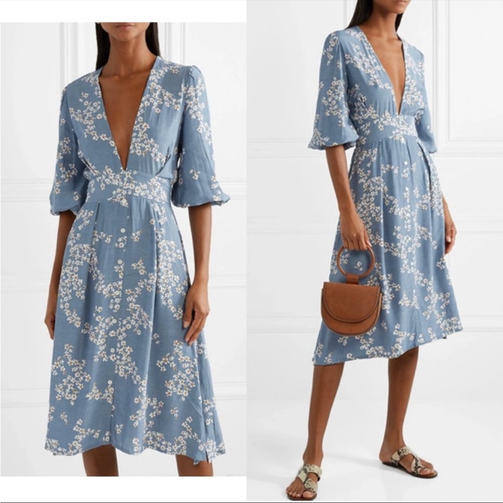 Faithfull the brand Chloe Floral Midi Dress